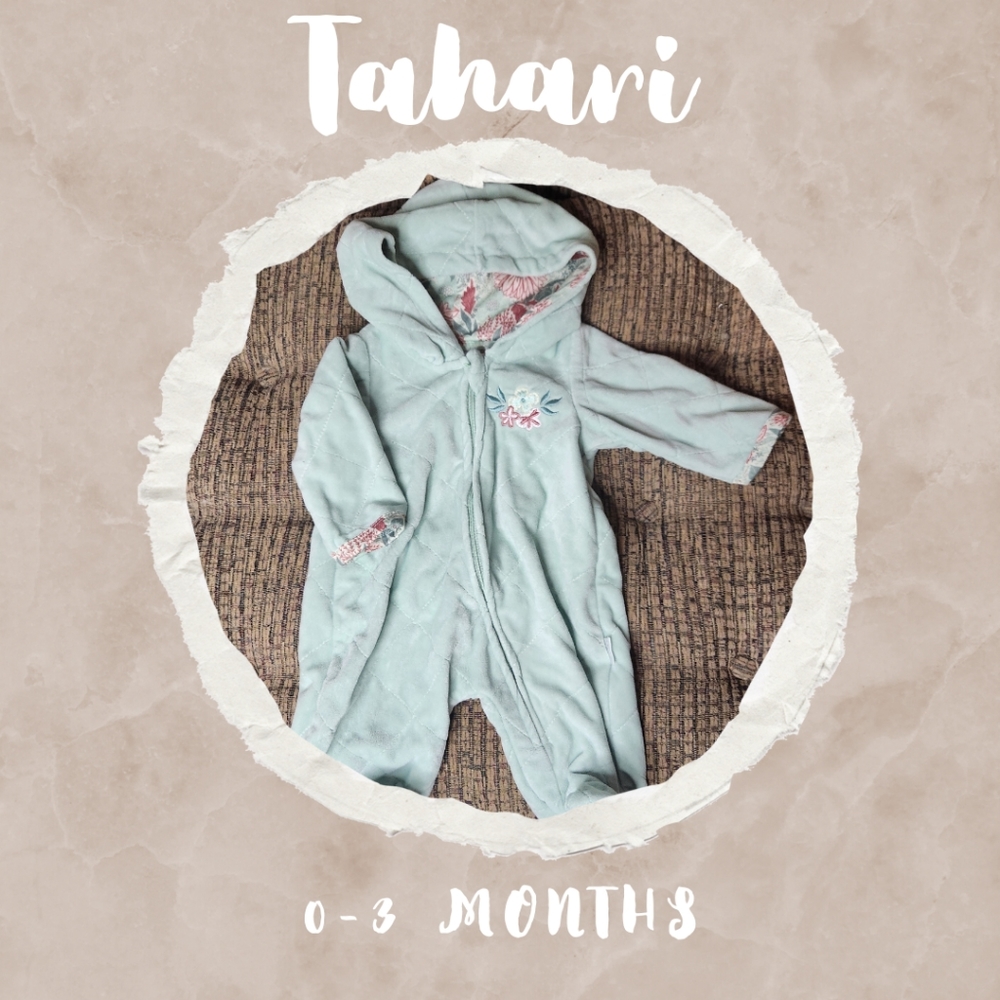 Tahari 0-3mo Zip Up